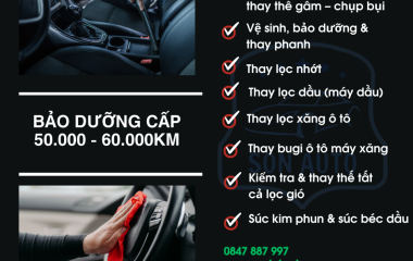 Bảo dưỡng xe cấp 50.000 km – 60.000 km tại Gara ô tô Thái Sơn BMT: Giải pháp tối ưu cho sự an toàn và bền bỉ của xe